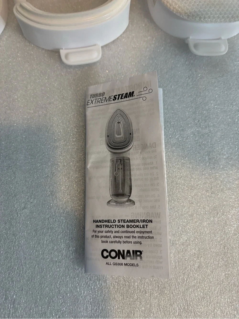 Conair Kids 2-in-1 Steam & Iron Handheld Steamer — White/Clear